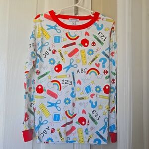 NWOT Unisex Size 8 And Size 10 Kids Pajamas School Themed